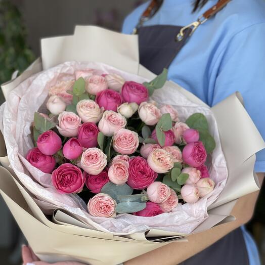 Шикарный малиновый букет