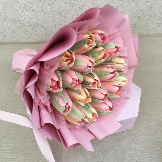 Букет из 19 зефирных тюльпанов 🥰