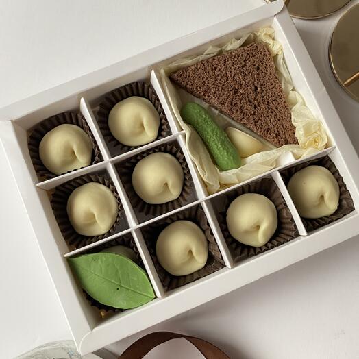 Пельмени из шоколада шоколадные подарок папе, мужу, мужчине, маме