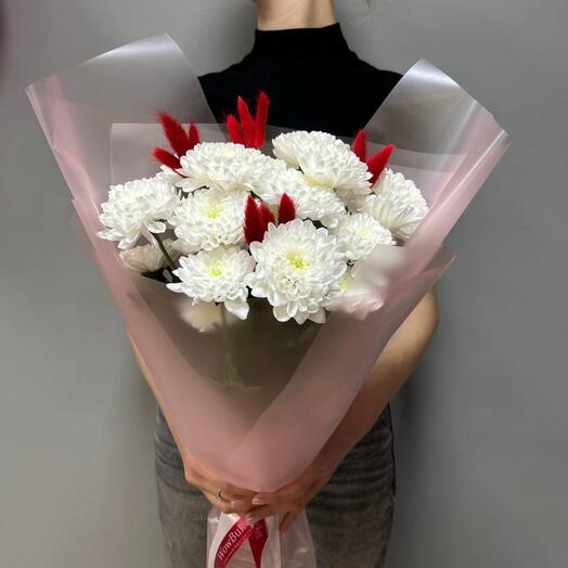 Пушистые хризантемы