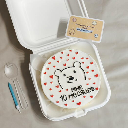 Бенто-торт Мишка🧸 малышу на каждый месяц