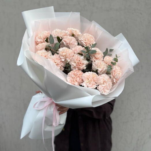 Нежные диантусы гвоздики букет с доставкой 🌸
