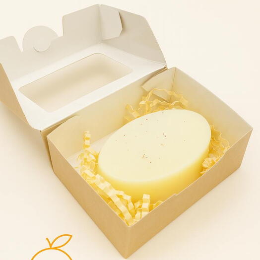 Мыло ручной работы овал желтый