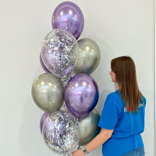 Сет шаров "Сиреневое облако"