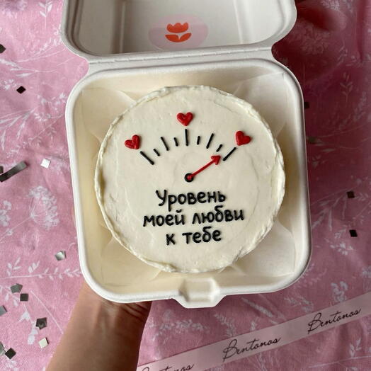 Бенто торт Уровень моей любви