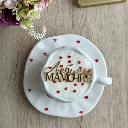 Бенто торт в чайной паре кружке для любимой мамы