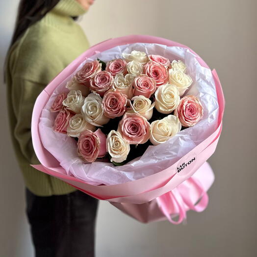 Букет "25 нежных роз микс"