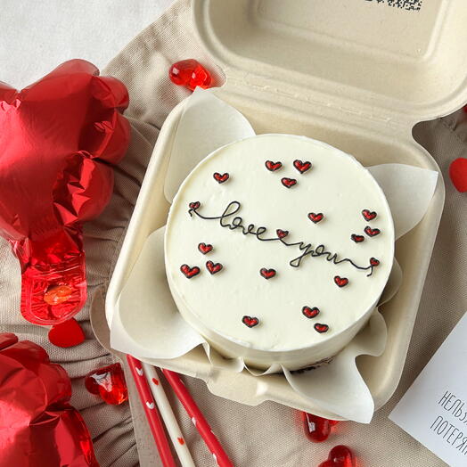 Бенто торт на день влюбленных