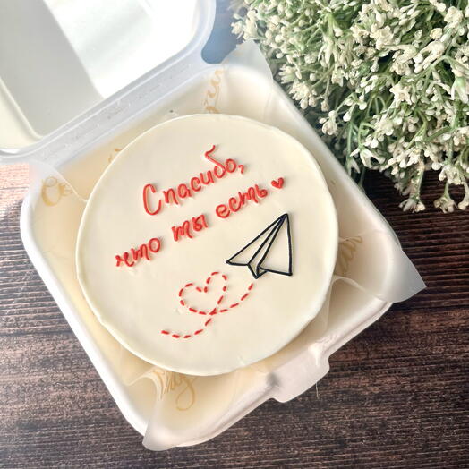 Бенто торт «Спасибо, что ты есть» на 8 марта Международный женский день