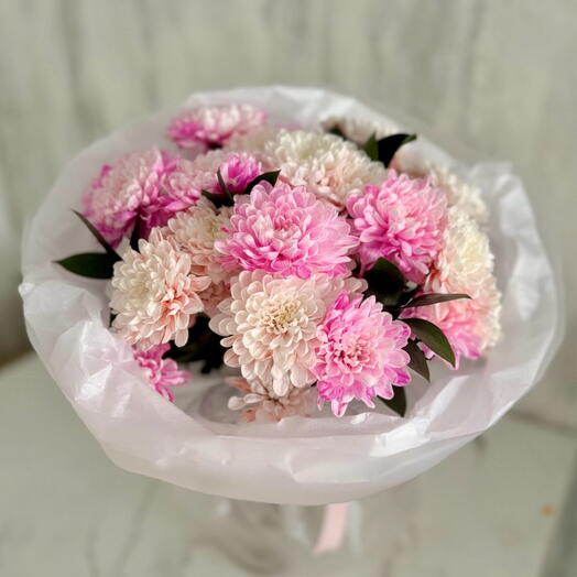 Букет "розовый персик" 8 марта