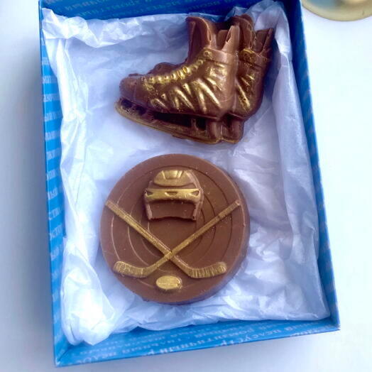 Шоколадный набор «Хоккей» мужчине,папе,сыну
