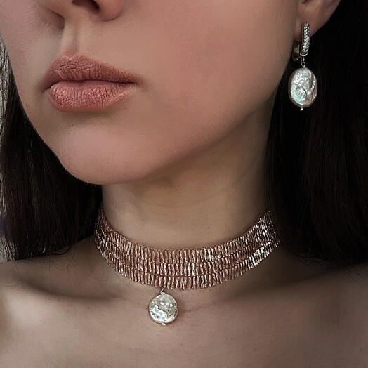 Комплект украшений Жемчужный бархат