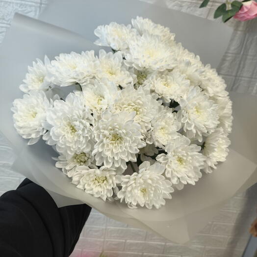 Букет из 5 кустовых хризантем