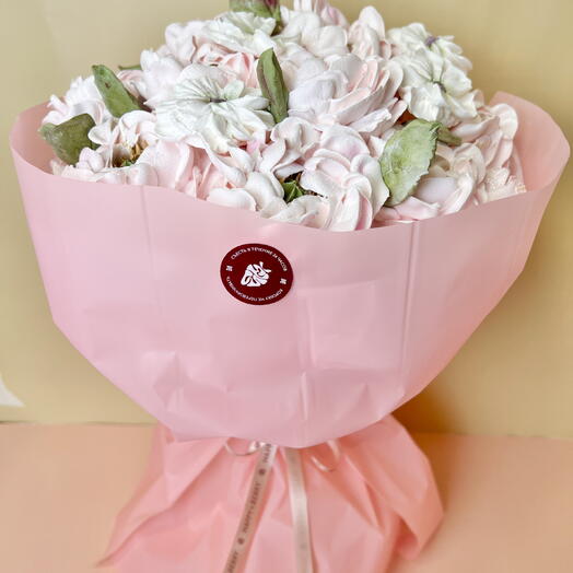 Букет из зефира ручной работы Нежность L