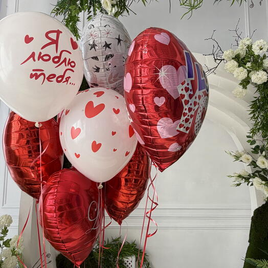 Шарики для романтического сюрприза. Шарики-сердца