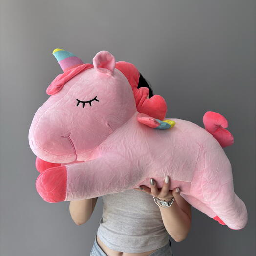 Игрушка единорог розовый