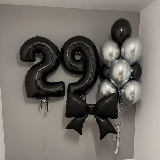 Воздушные шары «Цвет настроения черный»