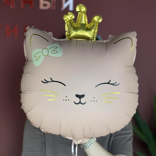 Шар Кошечка с короной