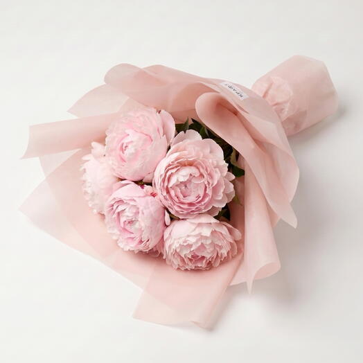 5 peonies by Sarah Bernhardt