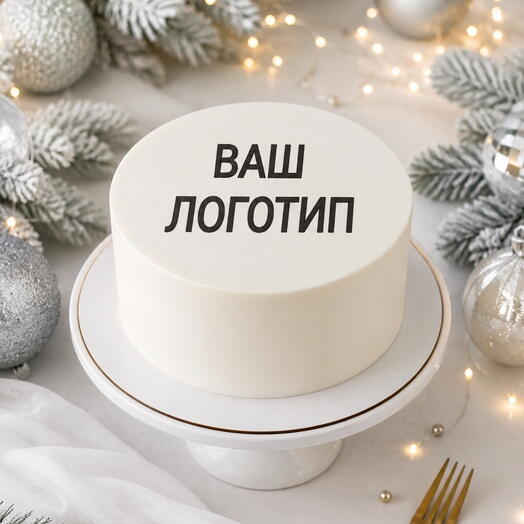 2кг Корпоративный торт с  вашим логотипом