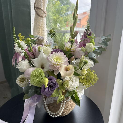 Корзина в лавандовых оттенках💜