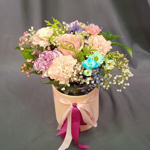 Яркая коробка цветов 💐