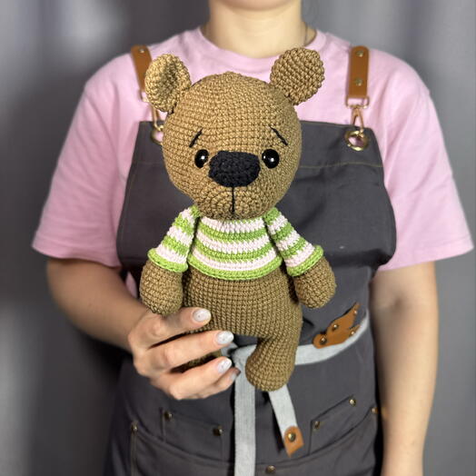Мягкий вязаный мишка🧸️