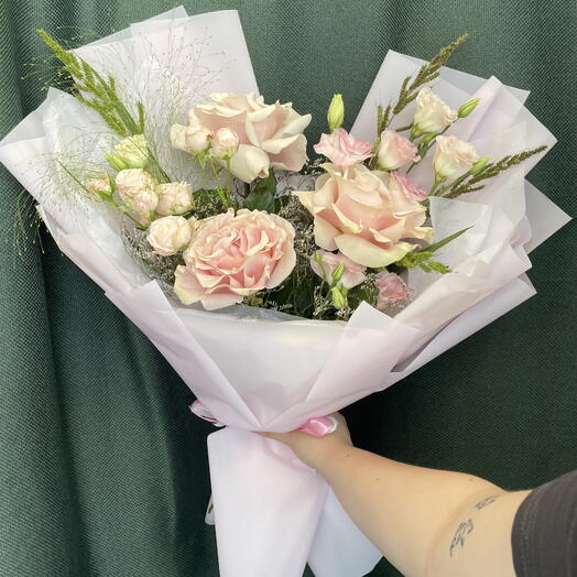 🎀Сборный букет с французскими розами 🎀