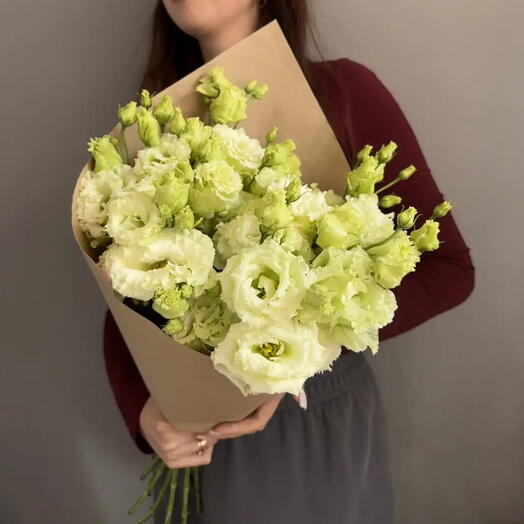 Букет зеленей эустомы 💚