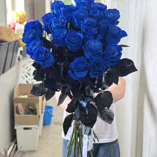Синие розы эквадор 🌹