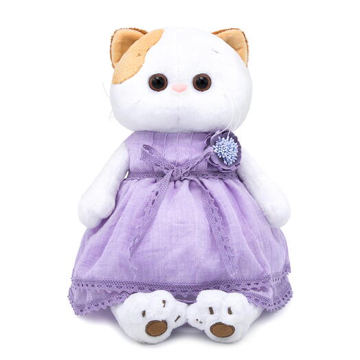 LK24-026 Игрушка Кошечка Ли-Ли в лавандовом платье