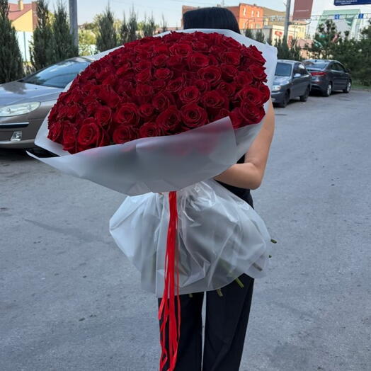 101 роза 80 см
