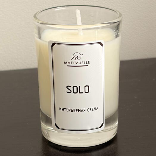 Интерьерная ароматическая свеча «Solo» большая 200ml
