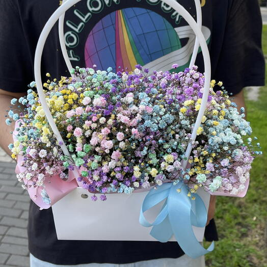 «Настроение» гипсофила микс в сумочке