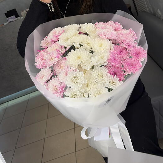 Букет из хризантем от XOFLOWERS