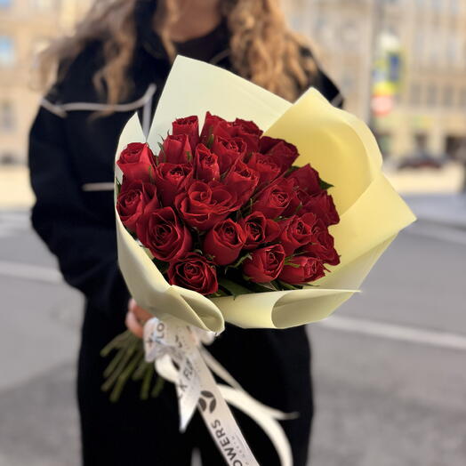 Букет из 25 кенийских роз