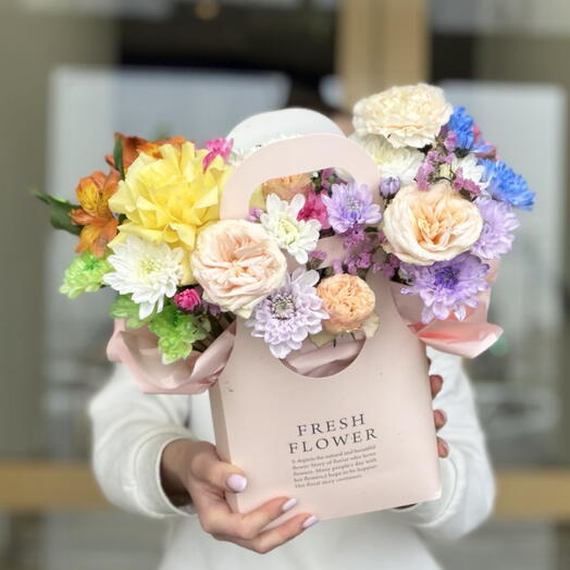 Дофаминовая 👛сумочка с цветами🌸🌿 идеальный подарок для поднятия настроения 🫐