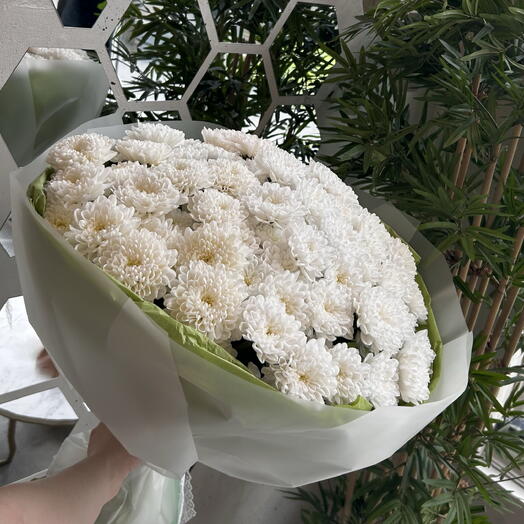 Букет из 15 кустовых Хризантем