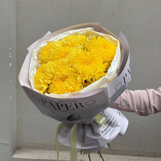 Yellow chrysanthemums