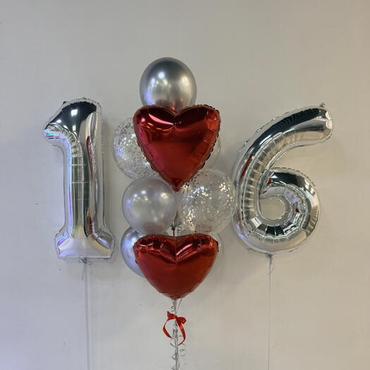 Набор шаров 16 лет