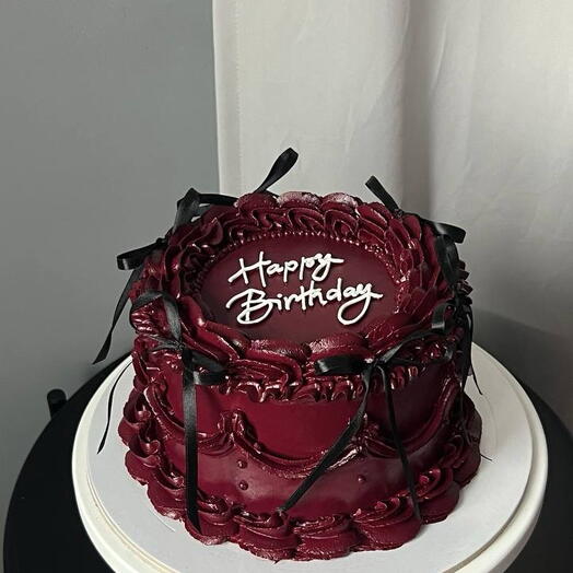 Торт ламбет с надписью Happy Birthday +