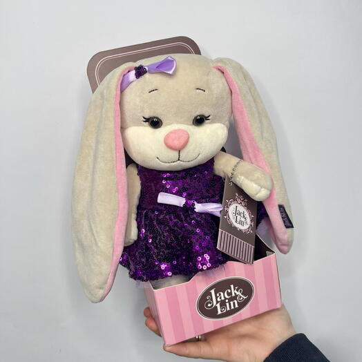 Мягкая игрушка Зайка Лин в коробке