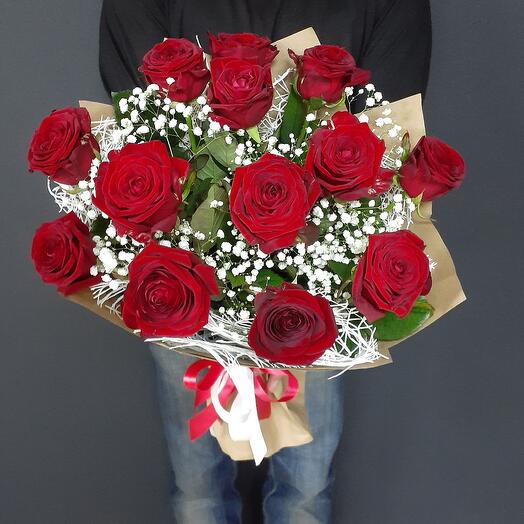 Bouquet of red Naomi "Unforgettable Retro"