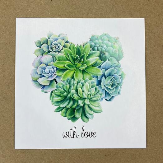 Открытка «With love