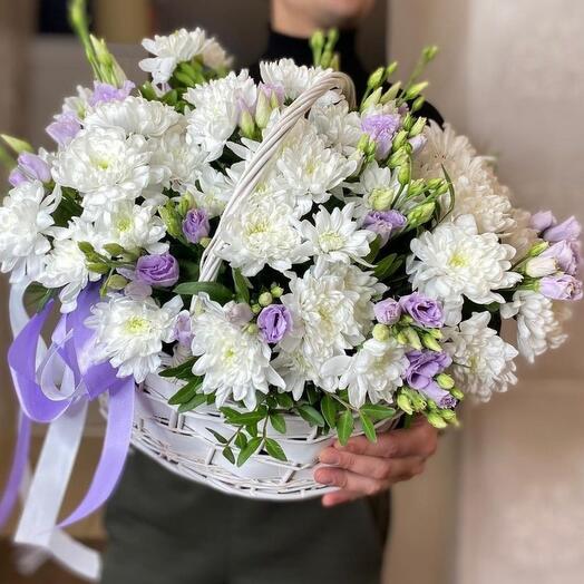 Basket with flowers
