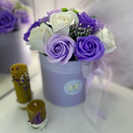 Букет из 13 мыльных цветов на любой повод