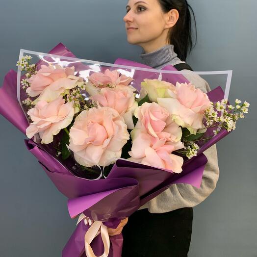 Дешевые цветы тюмень доставка букет из розовых роз и альстромерий