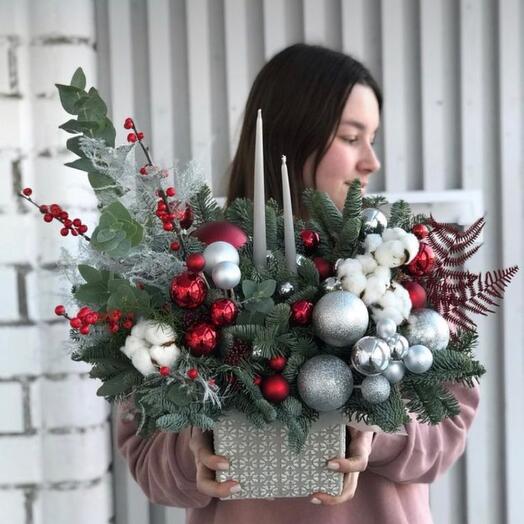 Цветы в коробке