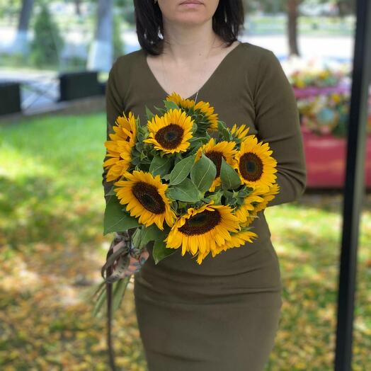 Букет Sunny! з сонячних соняшників