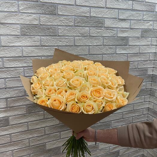 51 Avalanche Peach Roses 50 cm